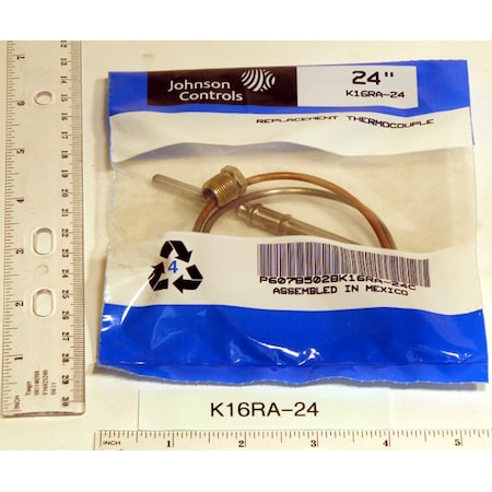 Baso K16Ra-24H 24" Nickel Plated K16RA-24H